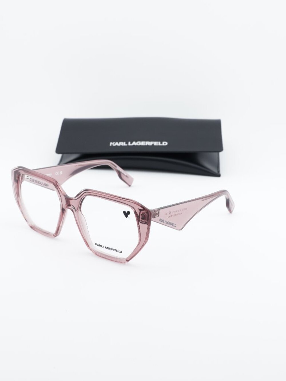 Karl Lagerfeld KL6213 610 Geometric Eyeglasses 54mm – Rose